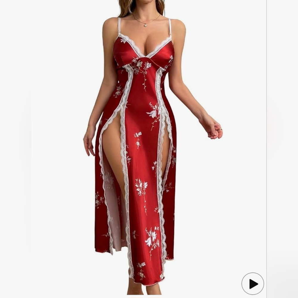 Brick Red Lingerie Set